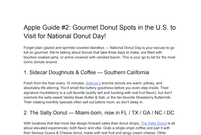 write an engaging food and drink blog post